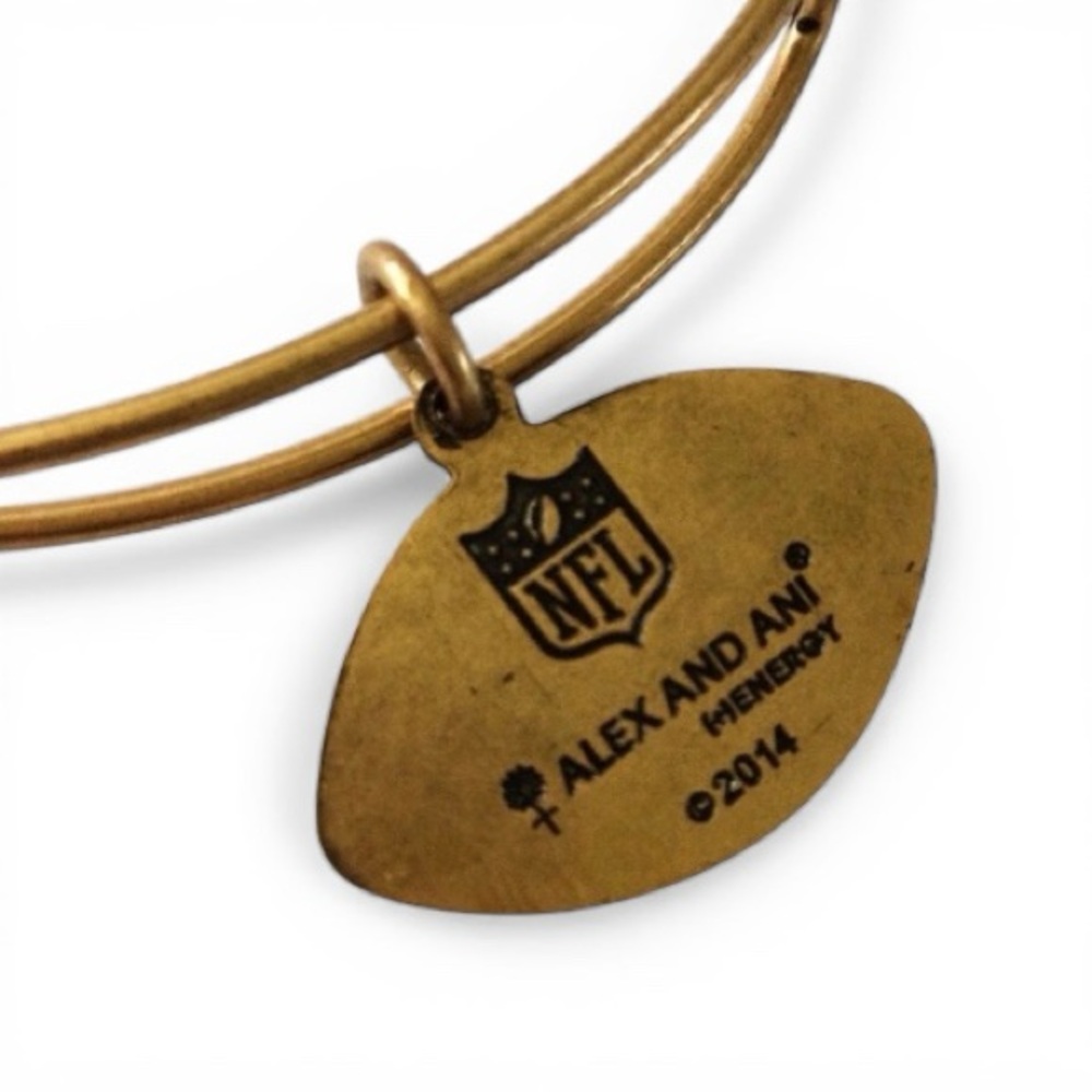 ALEX AND ANI NFL Patriots Football Charm Bangle Bracelet, RG – NWT - Picture 7 of 10